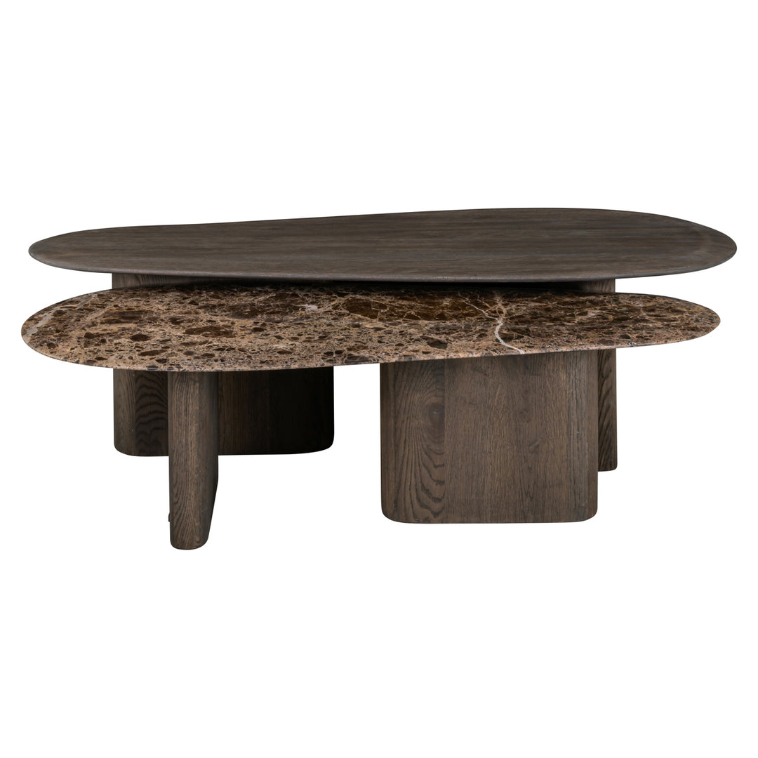 Richmond Salontafel Castello - set van 2, Smoked Charcoal - setweergave | CéJor Wonen