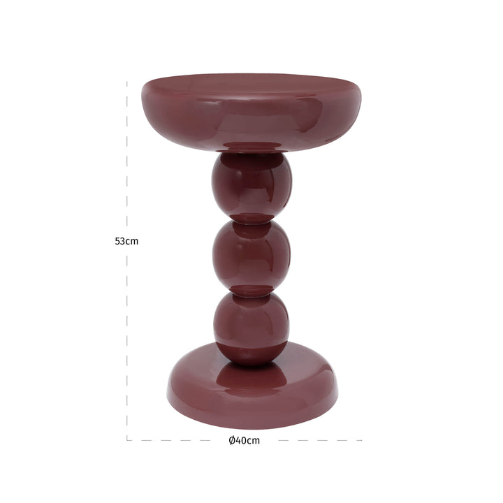 Bijzettafel Reid burgundy