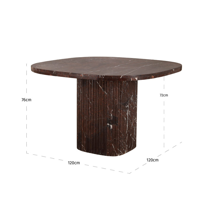 Dining table Orchid burgundy