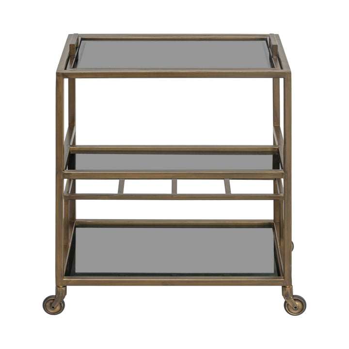 Ruinart brass antique trolley