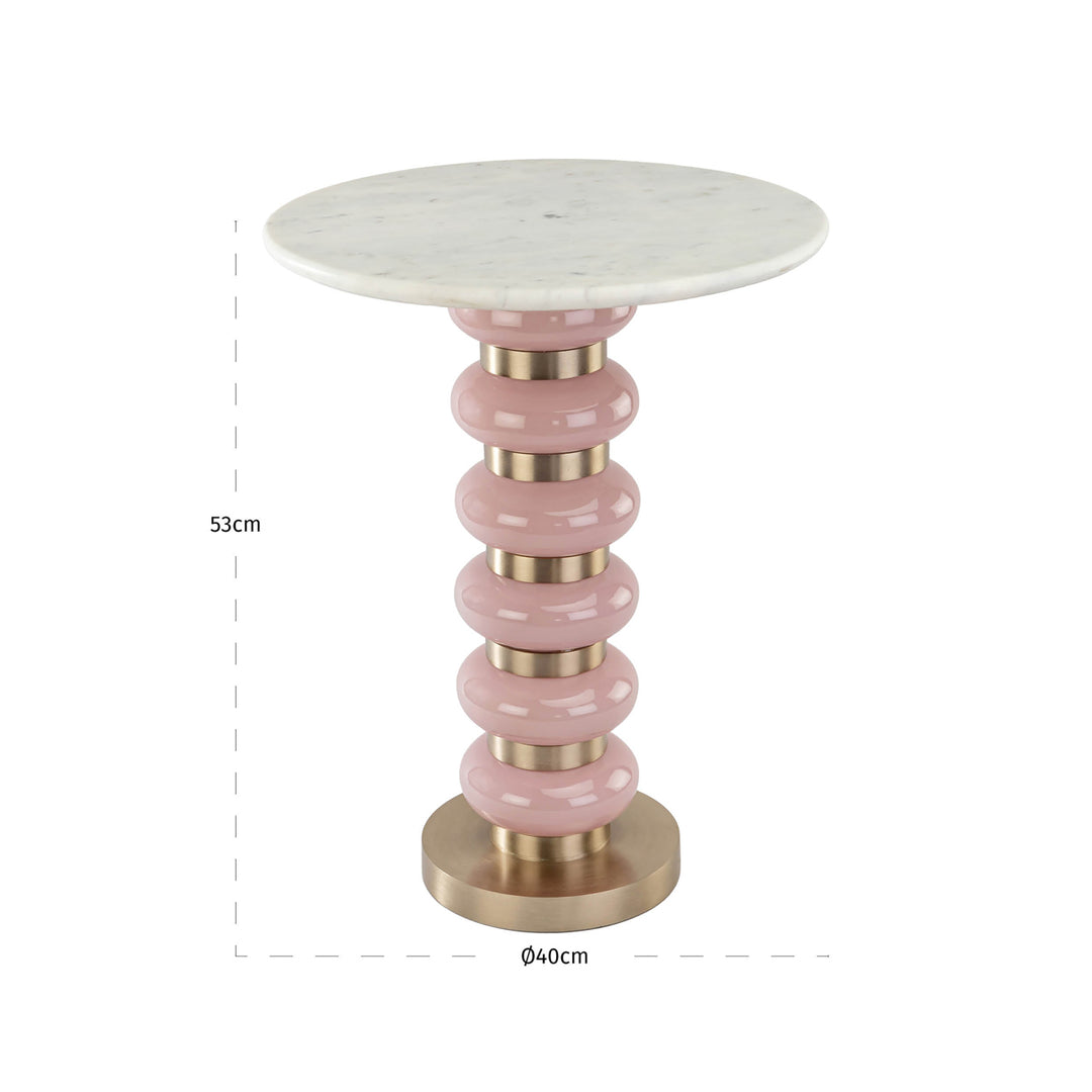 Side table Villeray pink