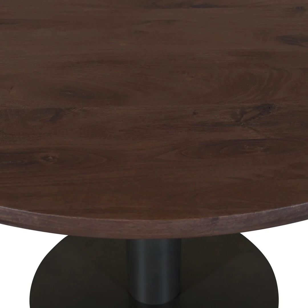 Dining table Baldwin spicebrown 130Ø