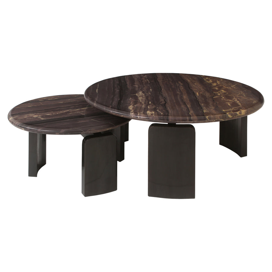 Richmond Salontafel Menton - set van 2, bordeauxrood - setweergave | CéJor Wonen