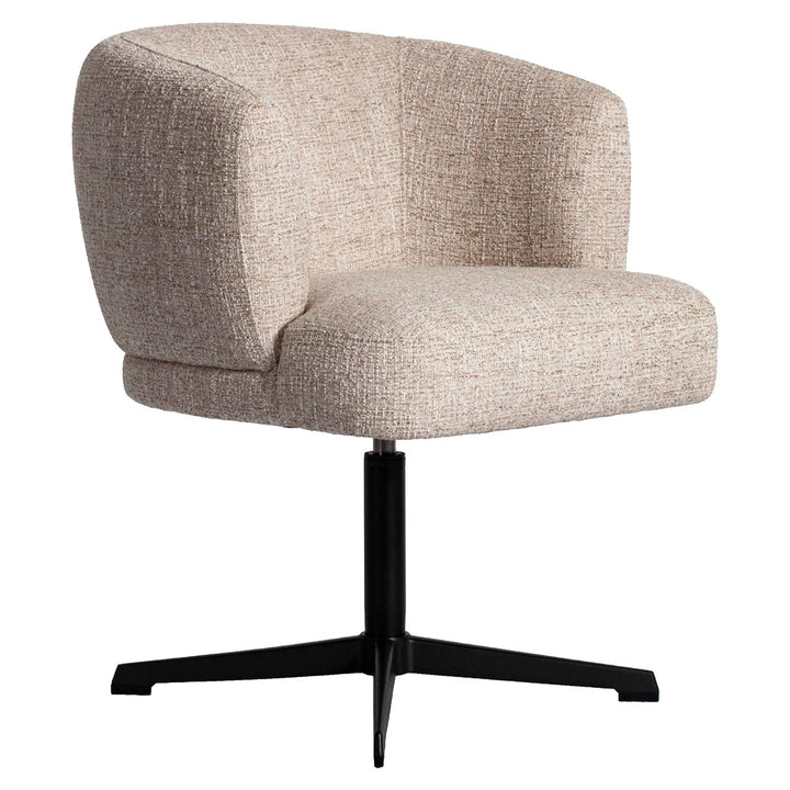 Esszimmerstuhl Dinan creme Tweed flammhemmend – drehbar