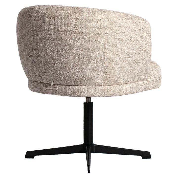 Esszimmerstuhl Dinan creme Tweed flammhemmend – drehbar