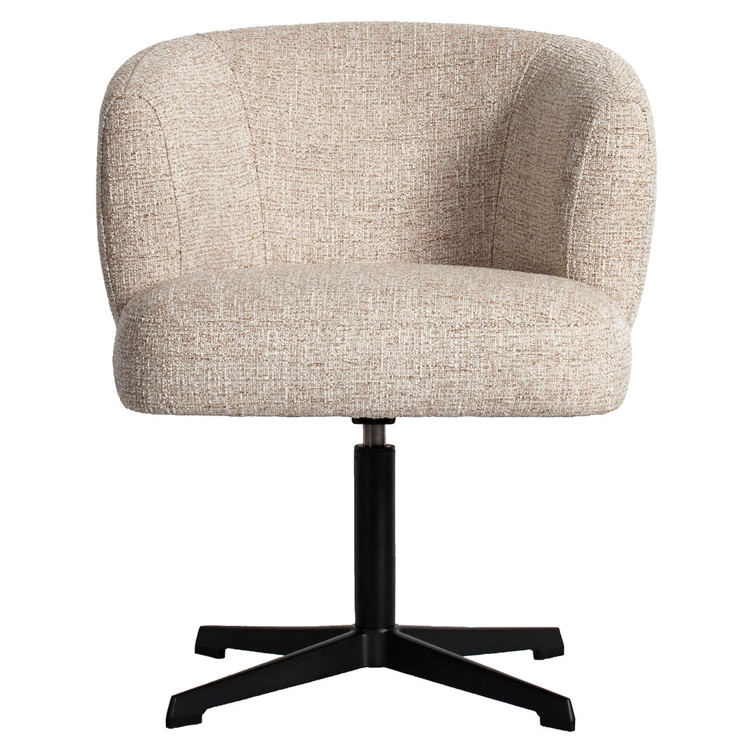 Esszimmerstuhl Dinan creme Tweed flammhemmend – drehbar