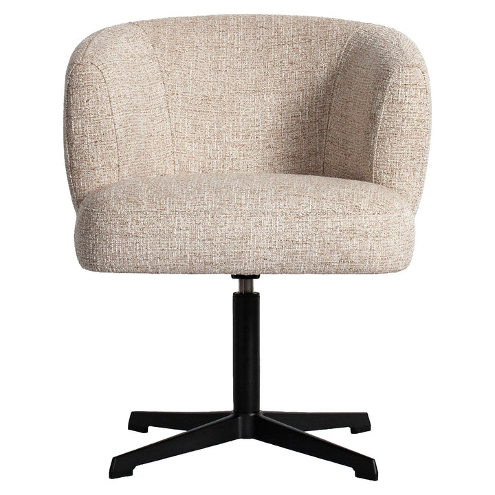 Esszimmerstuhl Dinan creme Tweed flammhemmend – drehbar