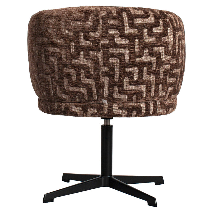 Richmond Eetkamerstoel Dinan Brown Labyrinth - productweergave | CéJor Wonen