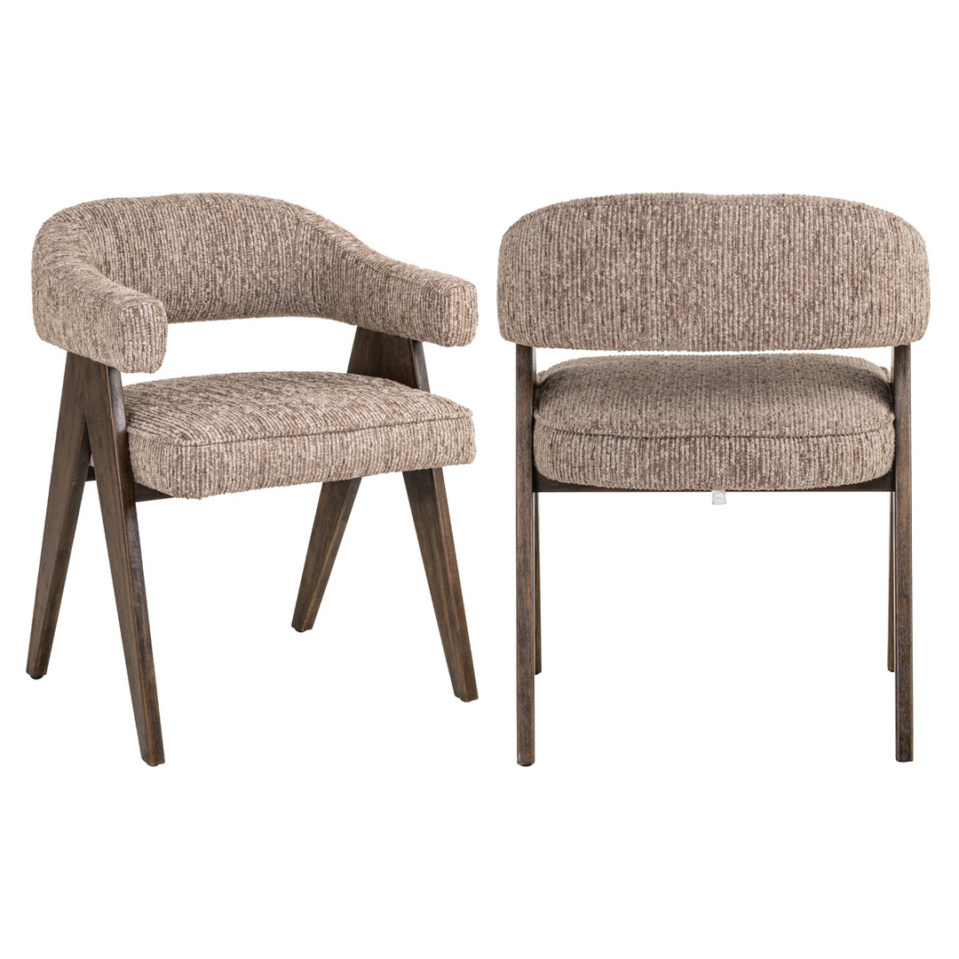 Richmond Eetkamerstoel Mori Mocca Lineair
