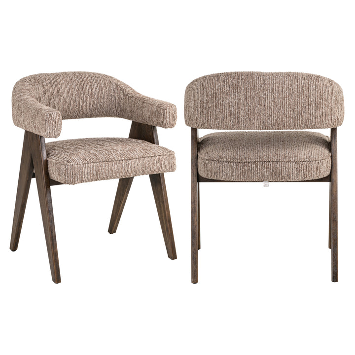 Richmond Eetkamerstoel Mori Mocca Lineair