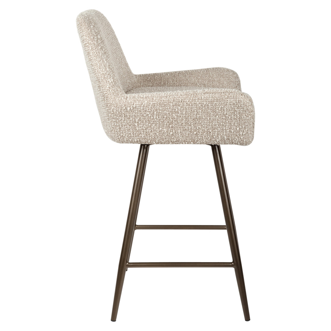 Richmond Counterstoel Linsey Naturel Chunky Swivel (set van 2)