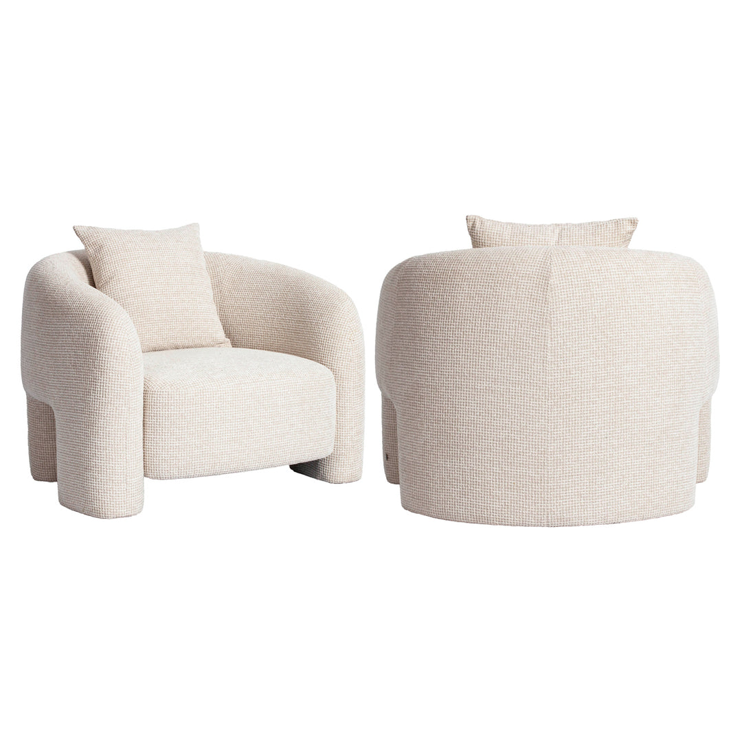 Richmond Loungestoel Tuscany Beige Blockweave