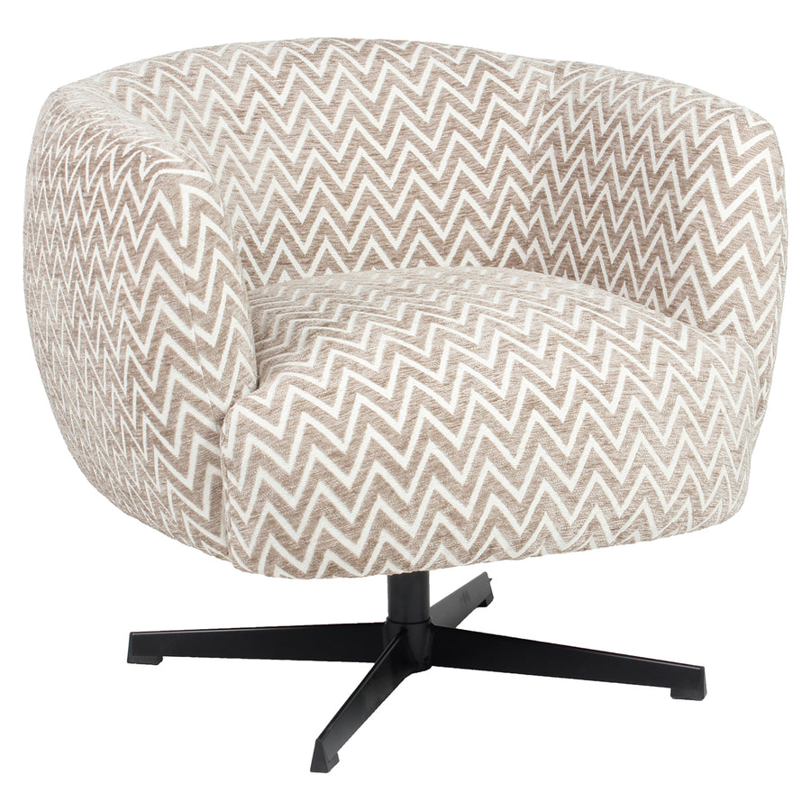 Richmond Fauteuil Estelle Sand Chevron - productweergave | CéJor Wonen