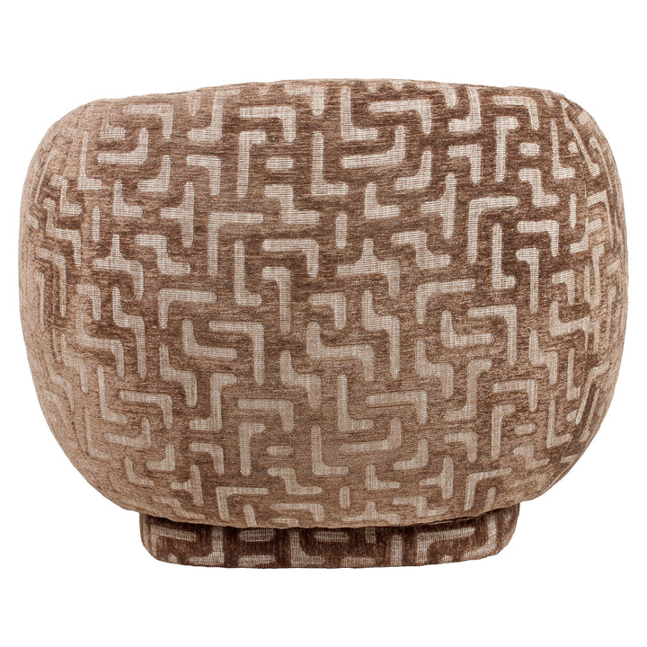 Lounge chair Negreslo brown labyrinth