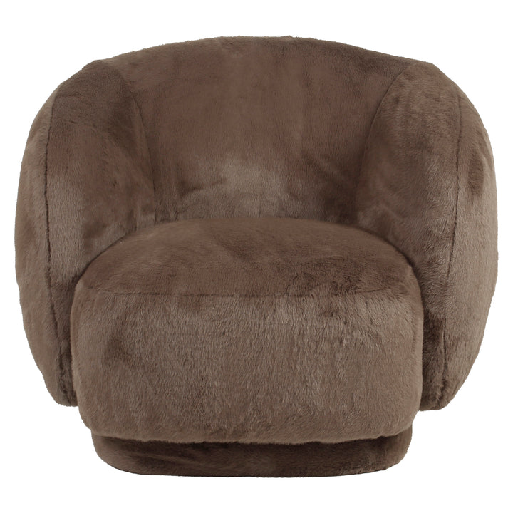 Richmond Loungestoel Negreslo Bruin Fluffy Swivel