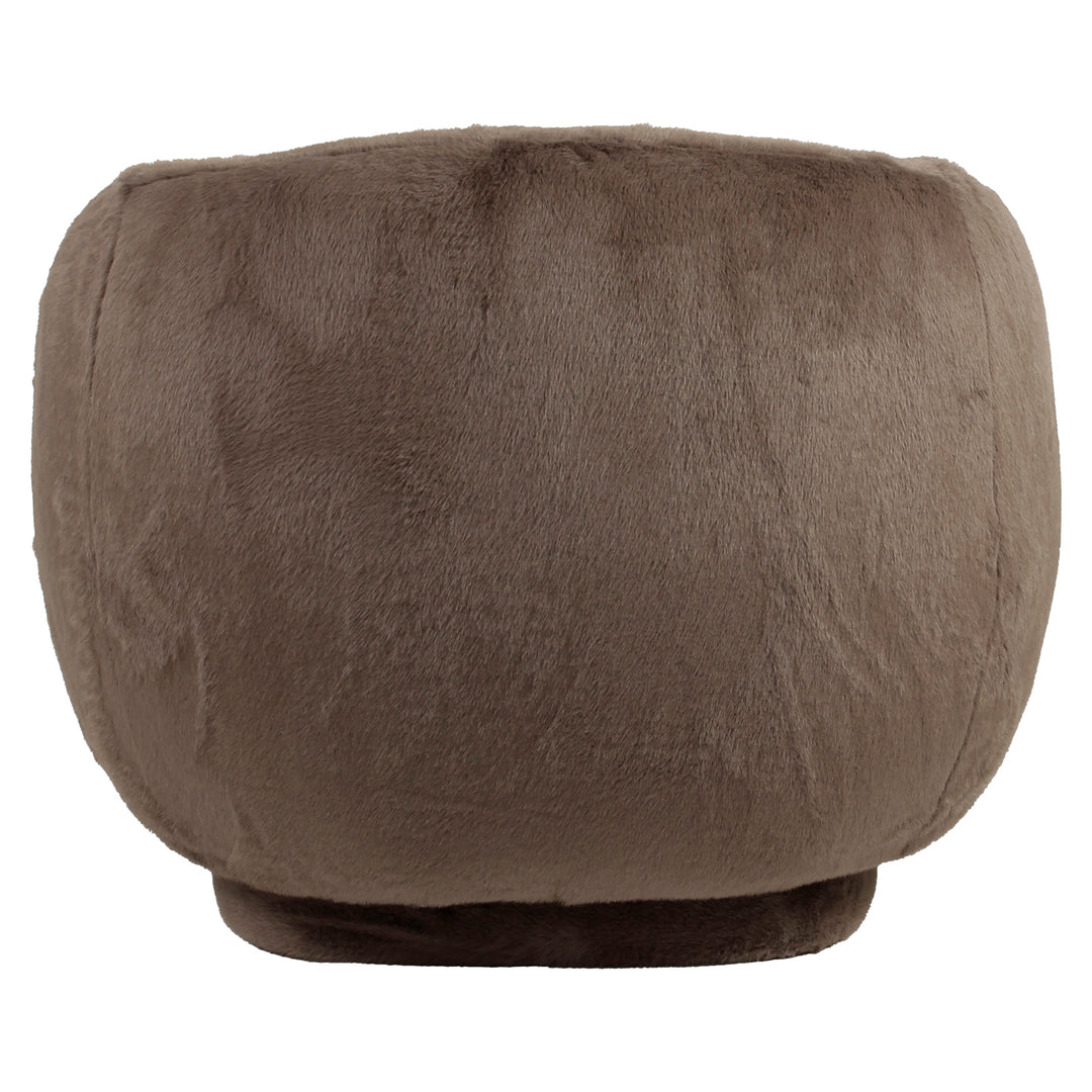 Richmond Loungestoel Negreslo Bruin Fluffy Swivel