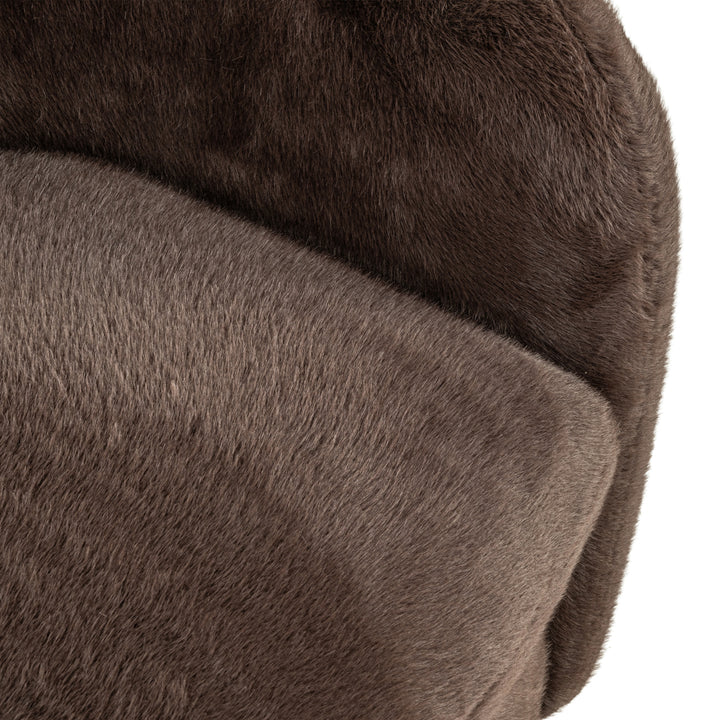 Richmond Loungefauteuil Colmar Chocolat Fluffy Swivel