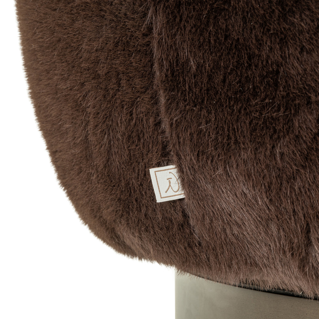 Richmond Loungefauteuil Colmar Chocolat Fluffy Swivel