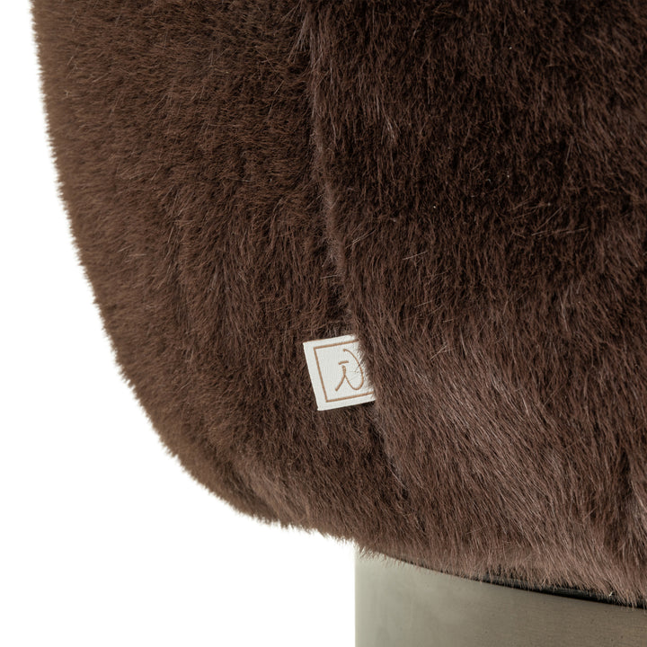 Richmond Loungefauteuil Colmar Chocolat Fluffy Swivel