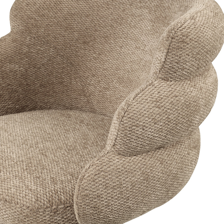 Richmond Eetkamerstoel Kayla Mocca Boldweave Swivel