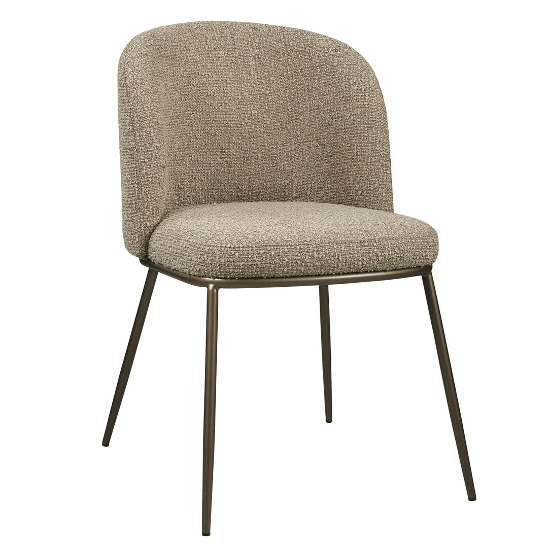Richmond Eetkamerstoel Elvi Mocca Chunky - set van 2 - productweergave | CéJor Wonen