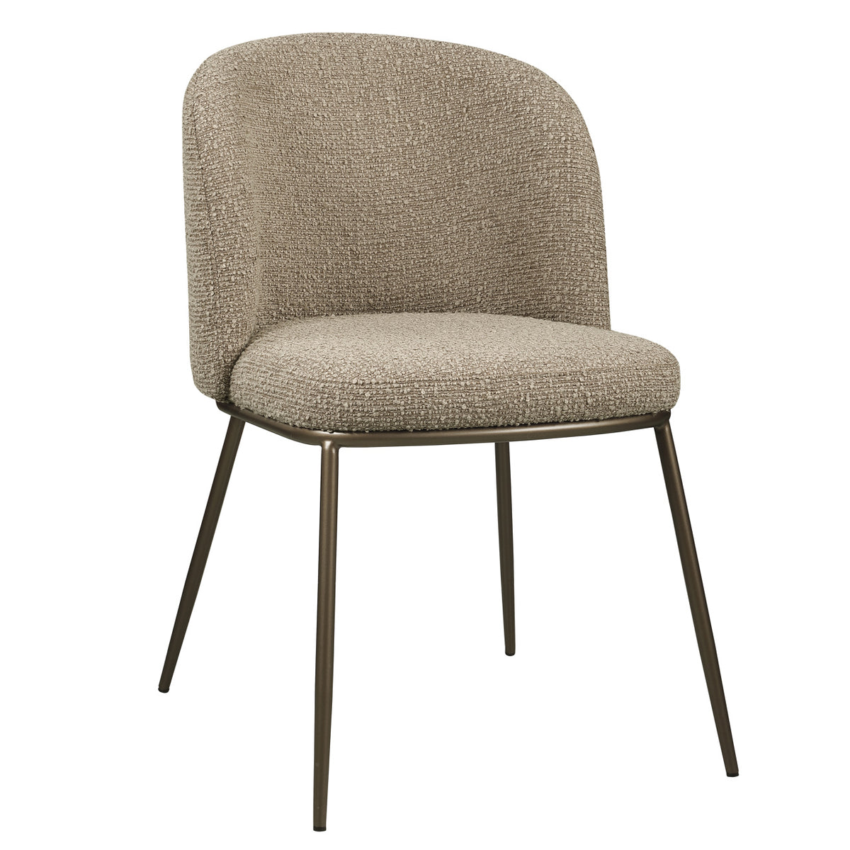 Richmond Eetkamerstoel Elvi Mocca Chunky - set van 2 - productweergave | CéJor Wonen
