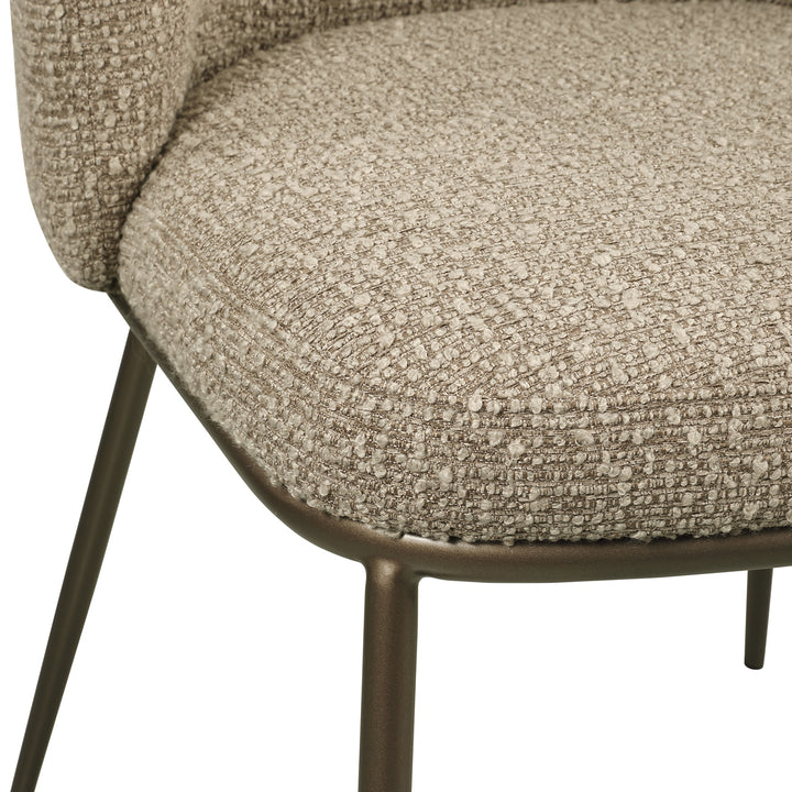 Richmond Eetkamerstoel Elvi Mocca Chunky - set van 2 - detail | CéJor Wonen