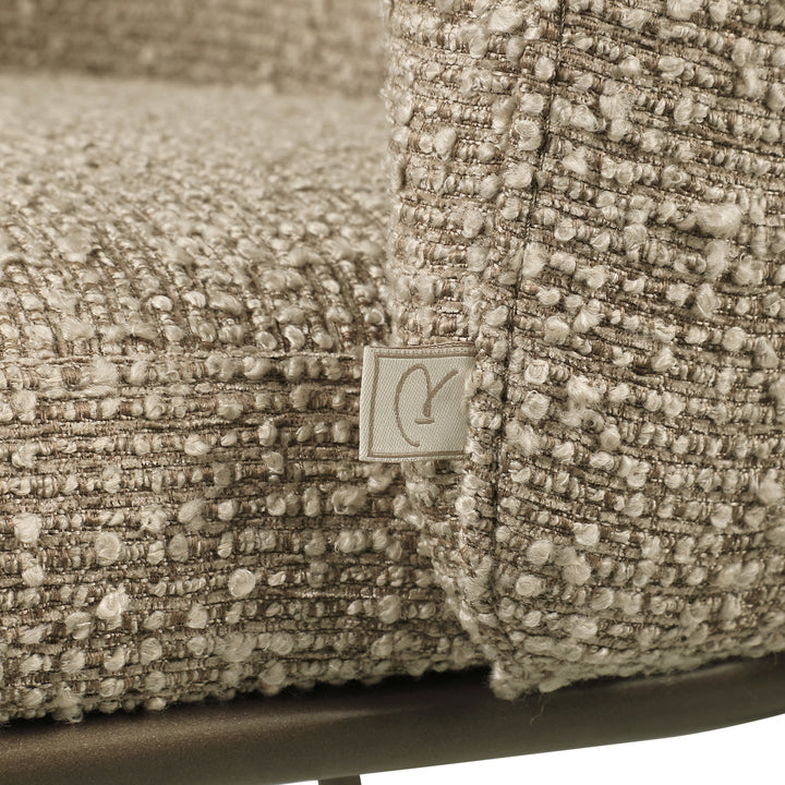 Richmond Eetkamerstoel Elvi Mocca Chunky - set van 2 - detail | CéJor Wonen
