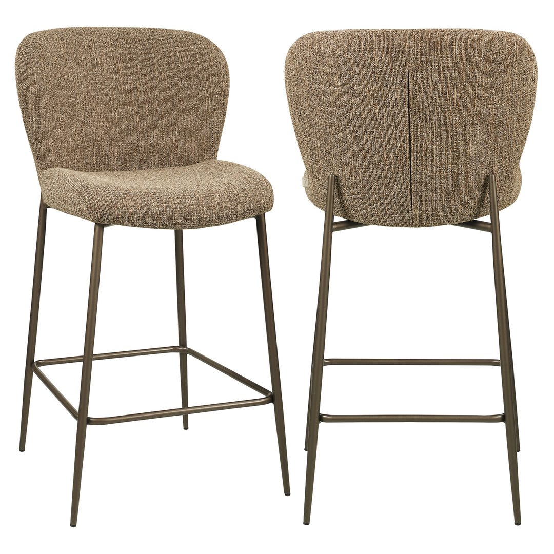 Richmond Counterstoel Odarby Brown Tweed - meerdere aanzichten | CéJor Wonen