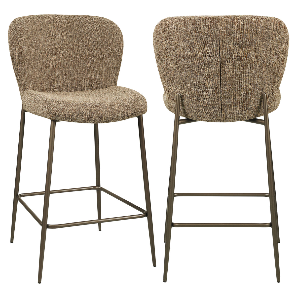 Richmond Counterstoel Odarby Brown Tweed - meerdere aanzichten | CéJor Wonen