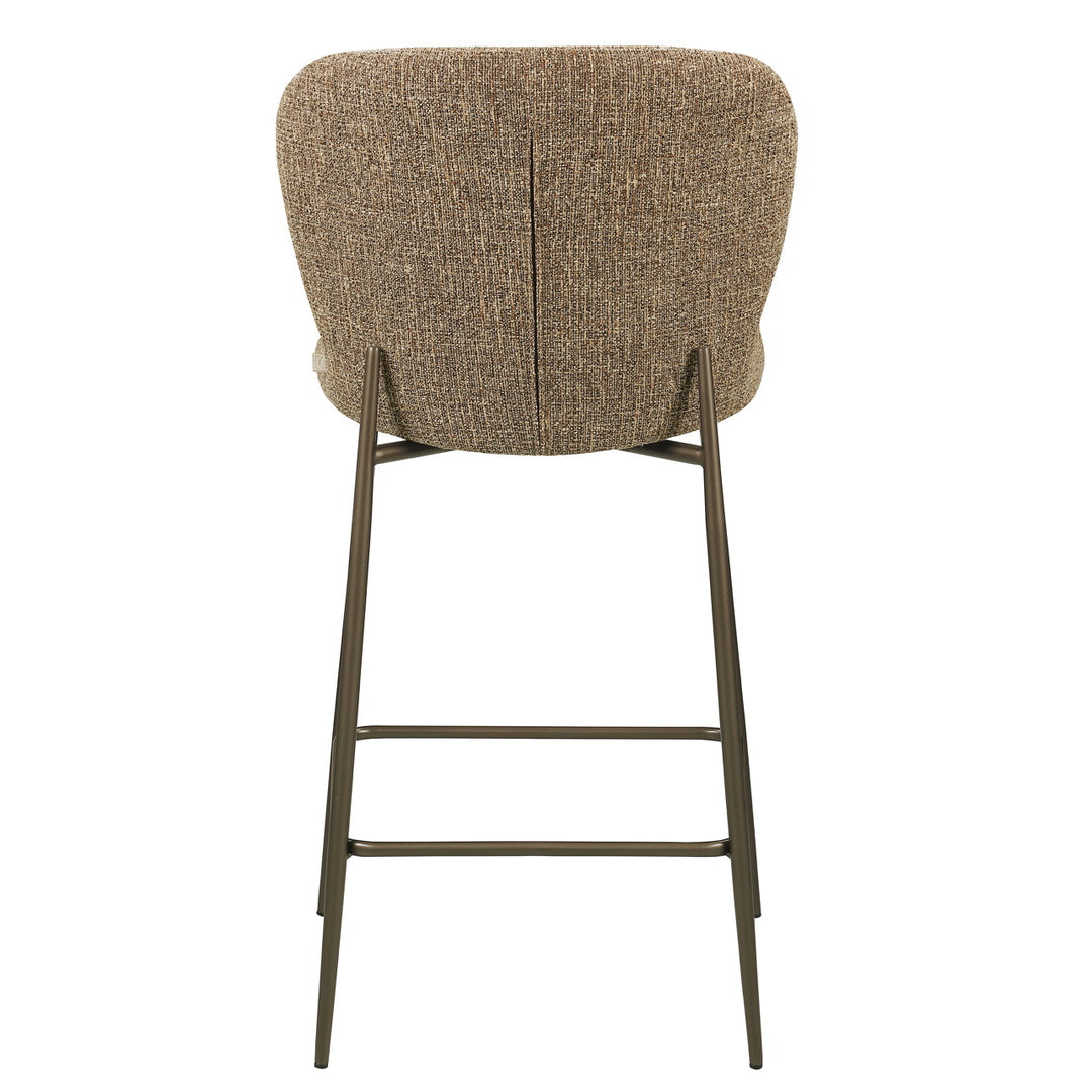 Counterstoel Odarby brown tweed fire retardant