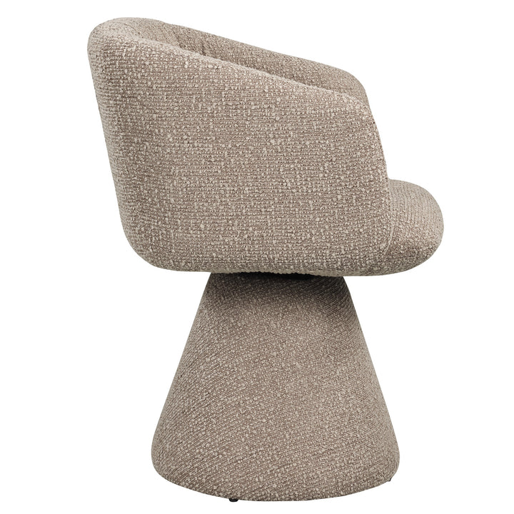Richmond Eetkamerstoel Madeline Mocca Chunky Swivel