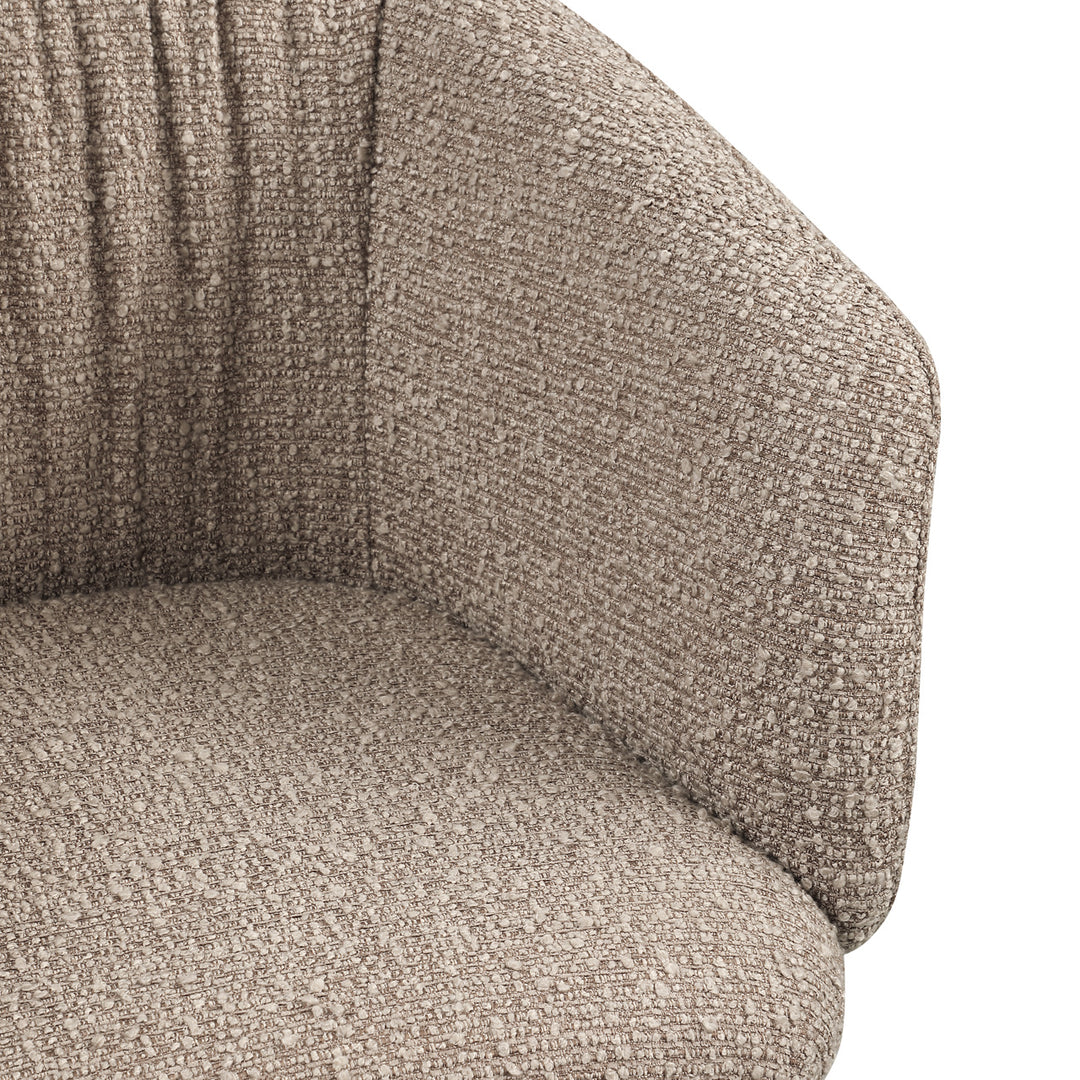 Richmond Eetkamerstoel Madeline Mocca Chunky Swivel