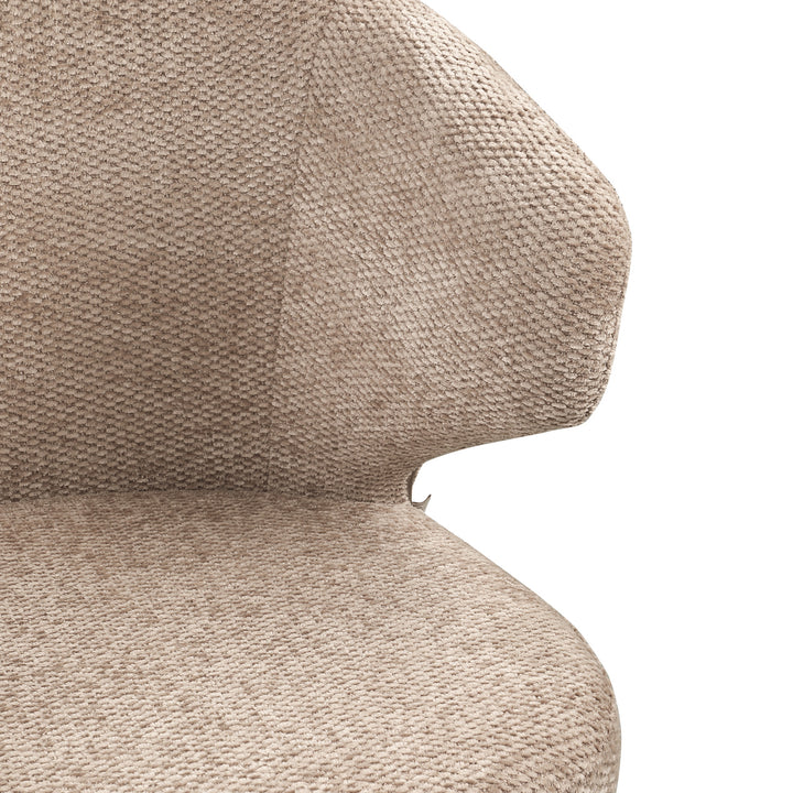 Richmond Eetkamerstoel Zenith, Mocca Boldweave - detail | CéJor Wonen