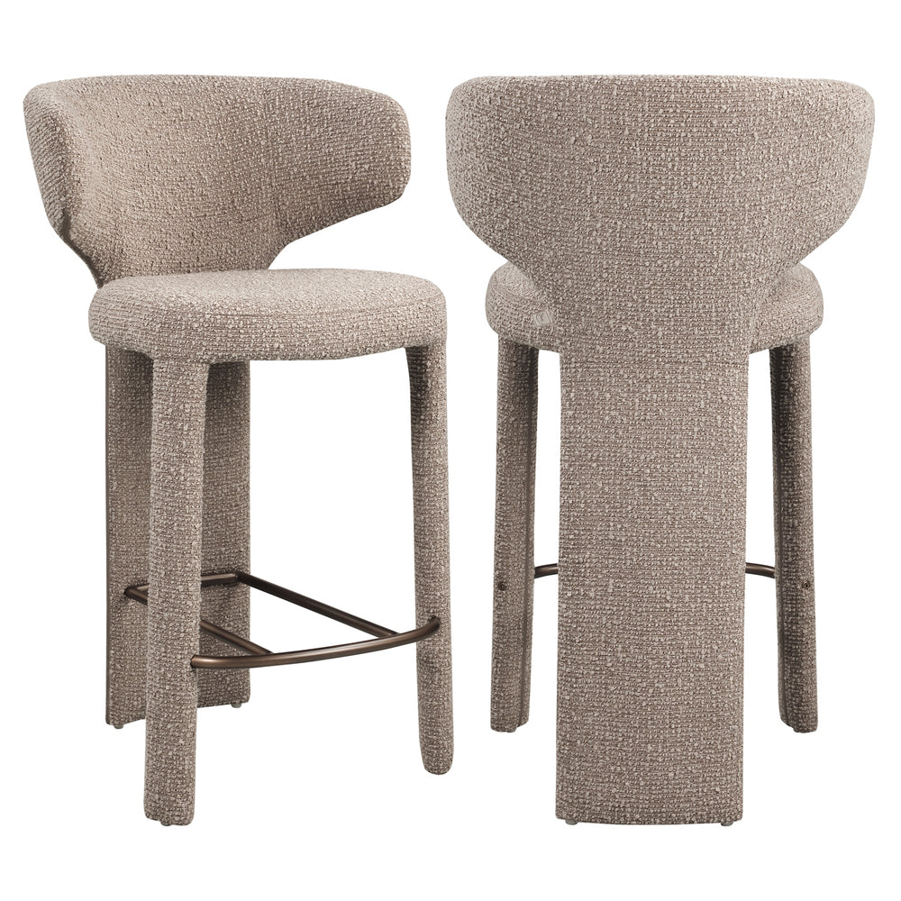 Richmond Counterstoel Viola Mocca Chunky - meerdere aanzichten | CéJor Wonen
