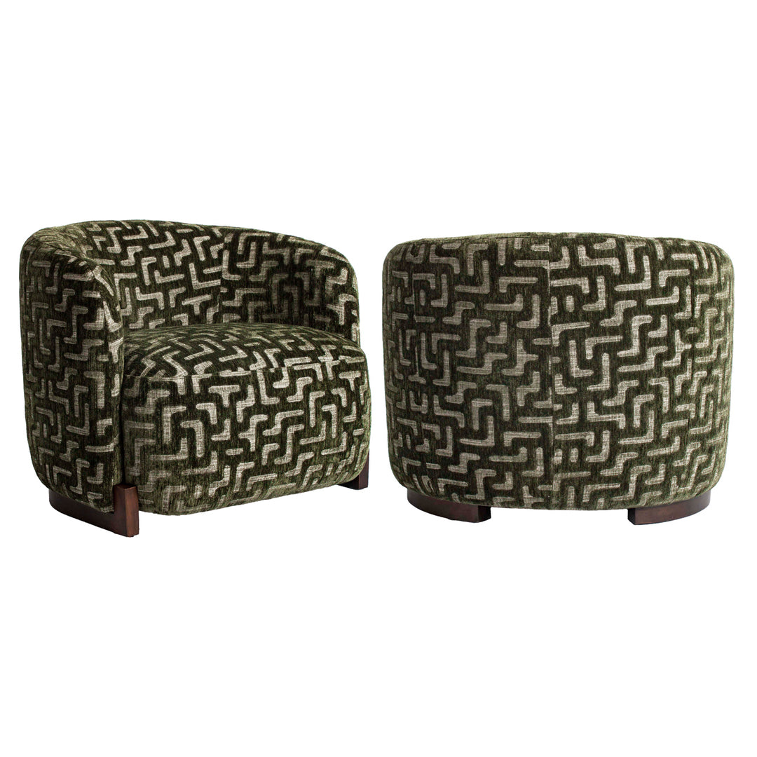 Richmond Fauteuil Hannah Moss Labyrinth - meerdere aanzichten | CéJor Wonen