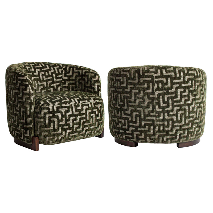 Richmond Fauteuil Hannah Moss Labyrinth - meerdere aanzichten | CéJor Wonen