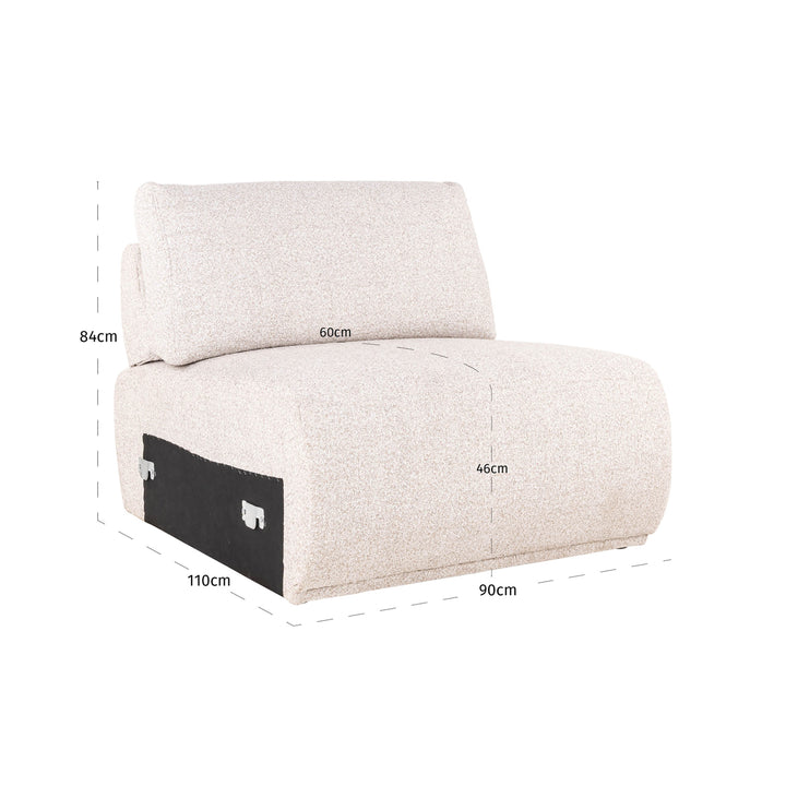 Bank Bolica customized 1 seat without arms