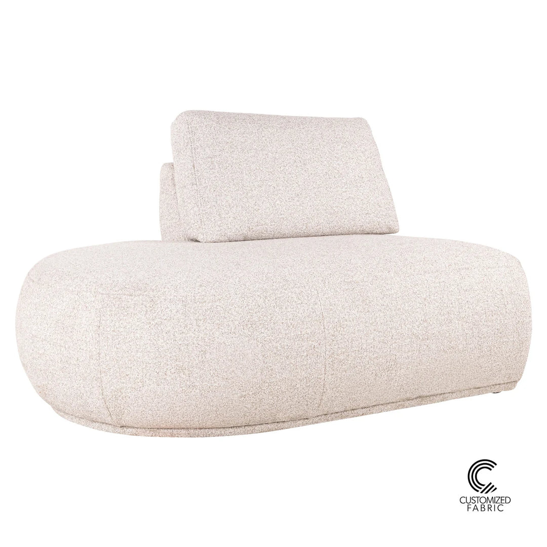 Bank Bolica customized ottoman left