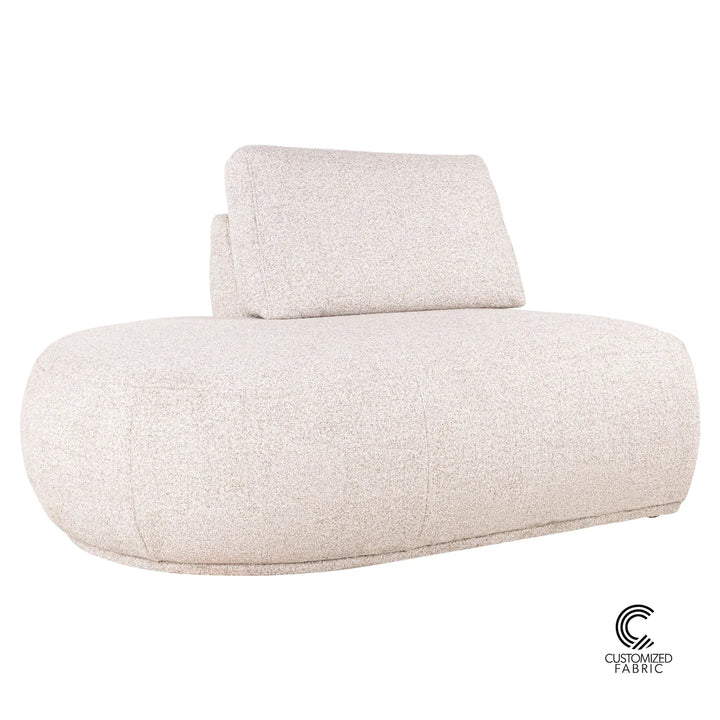 Bank Bolica customized ottoman left