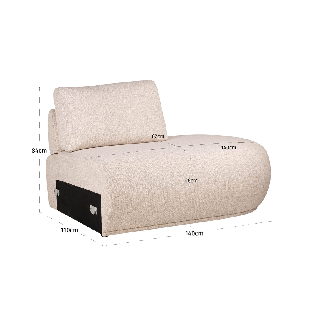 Bank Bolica customized ottoman right