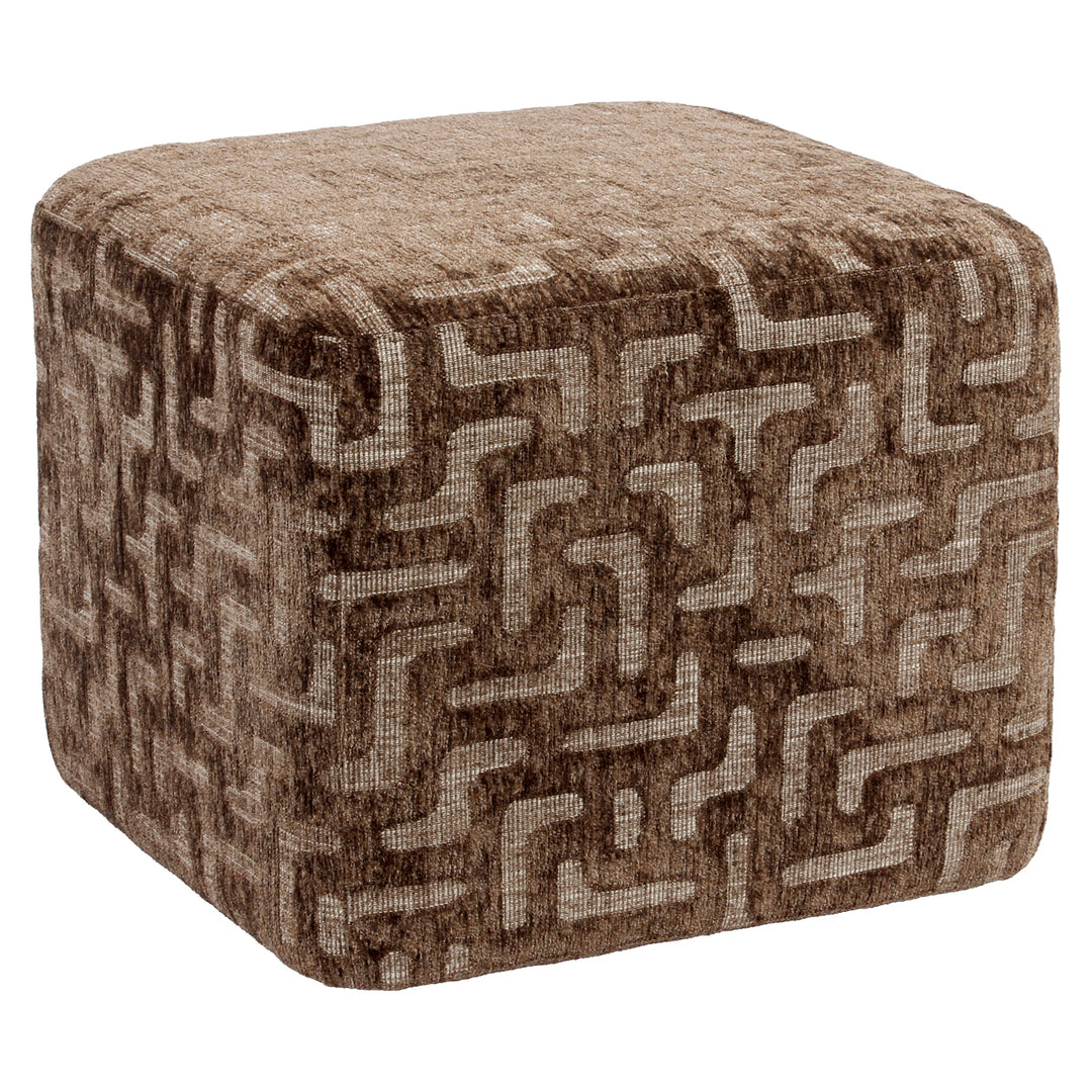 Pouf & Footstool Ciela brown labyrinth