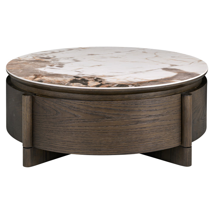 Richmond Salontafel Langford Bruin 90Ø 1-lade