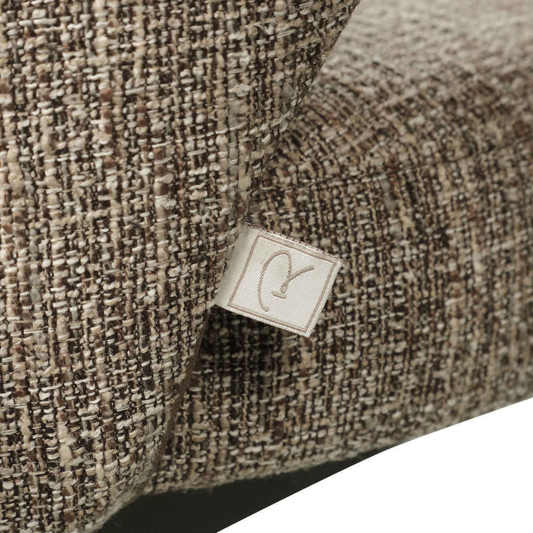 Richmond Eetkamerbank Kenzi Brown Tweed - detail | CéJor Wonen