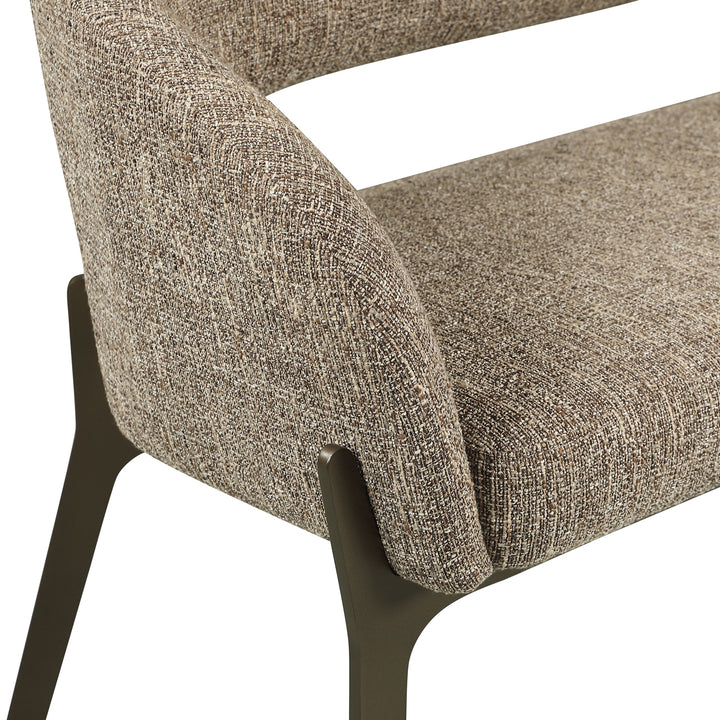 Richmond Eetkamerbank Kenzi Brown Tweed - detail | CéJor Wonen