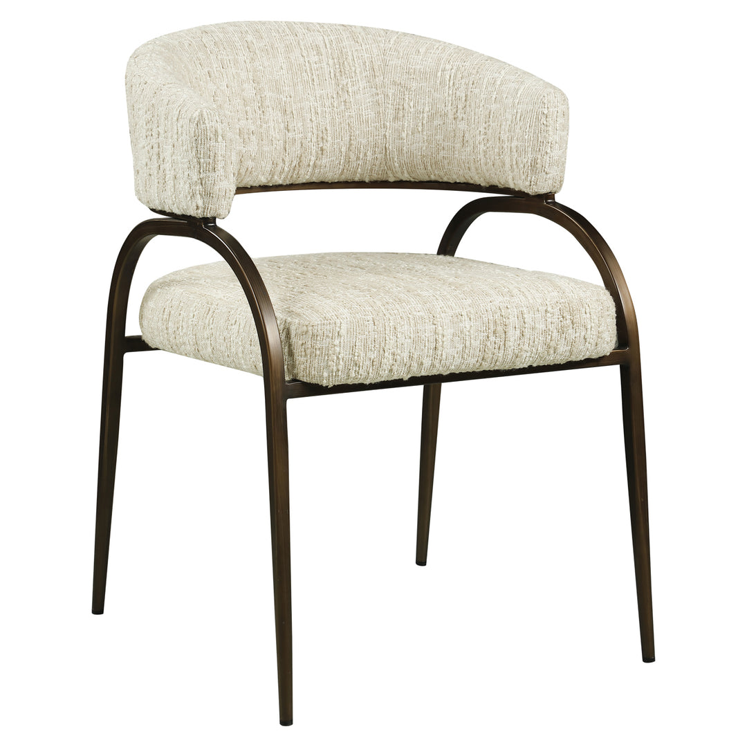 Richmond Eetkamerstoel Charda, Beige Angora - productweergave | CéJor Wonen