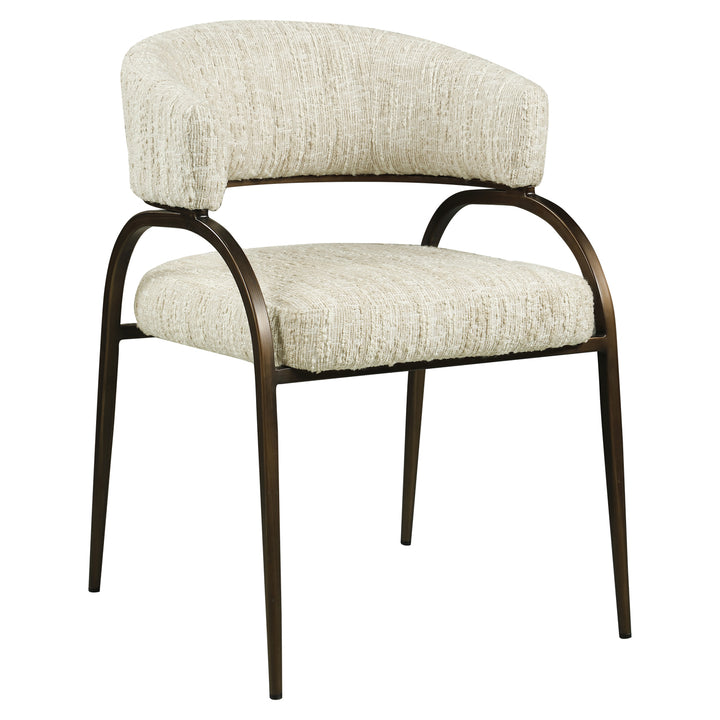 Richmond Eetkamerstoel Charda, Beige Angora - productweergave | CéJor Wonen