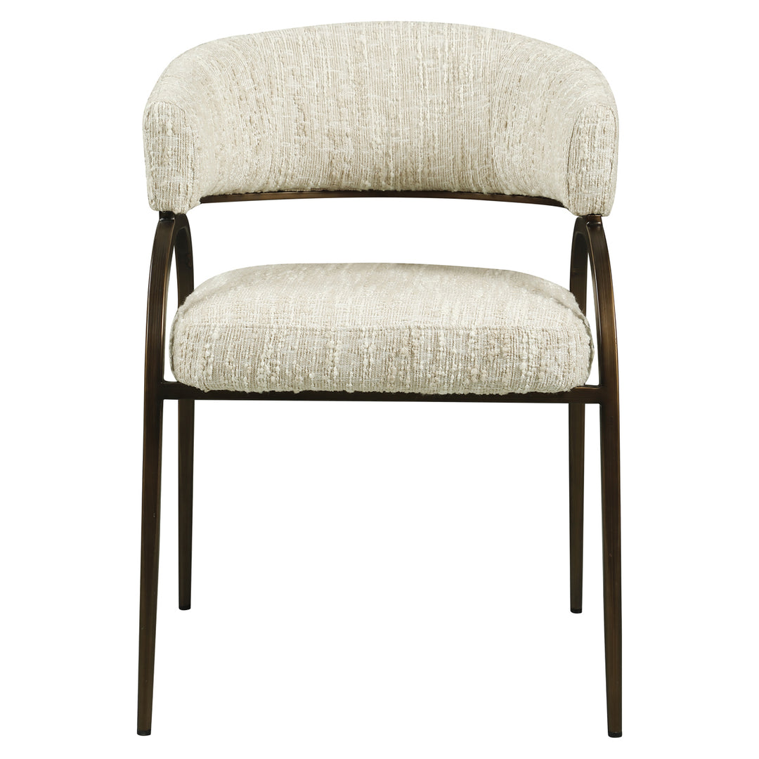 Richmond Eetkamerstoel Charda, Beige Angora - productweergave | CéJor Wonen