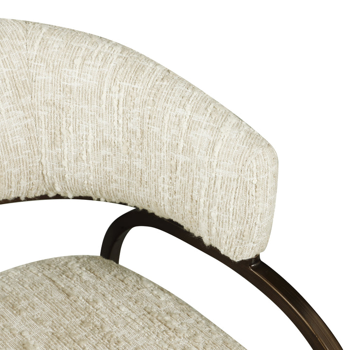 Richmond Eetkamerstoel Charda, Beige Angora - detail | CéJor Wonen