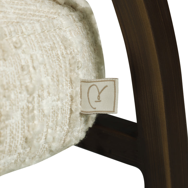 Richmond Eetkamerstoel Charda, Beige Angora - detail | CéJor Wonen
